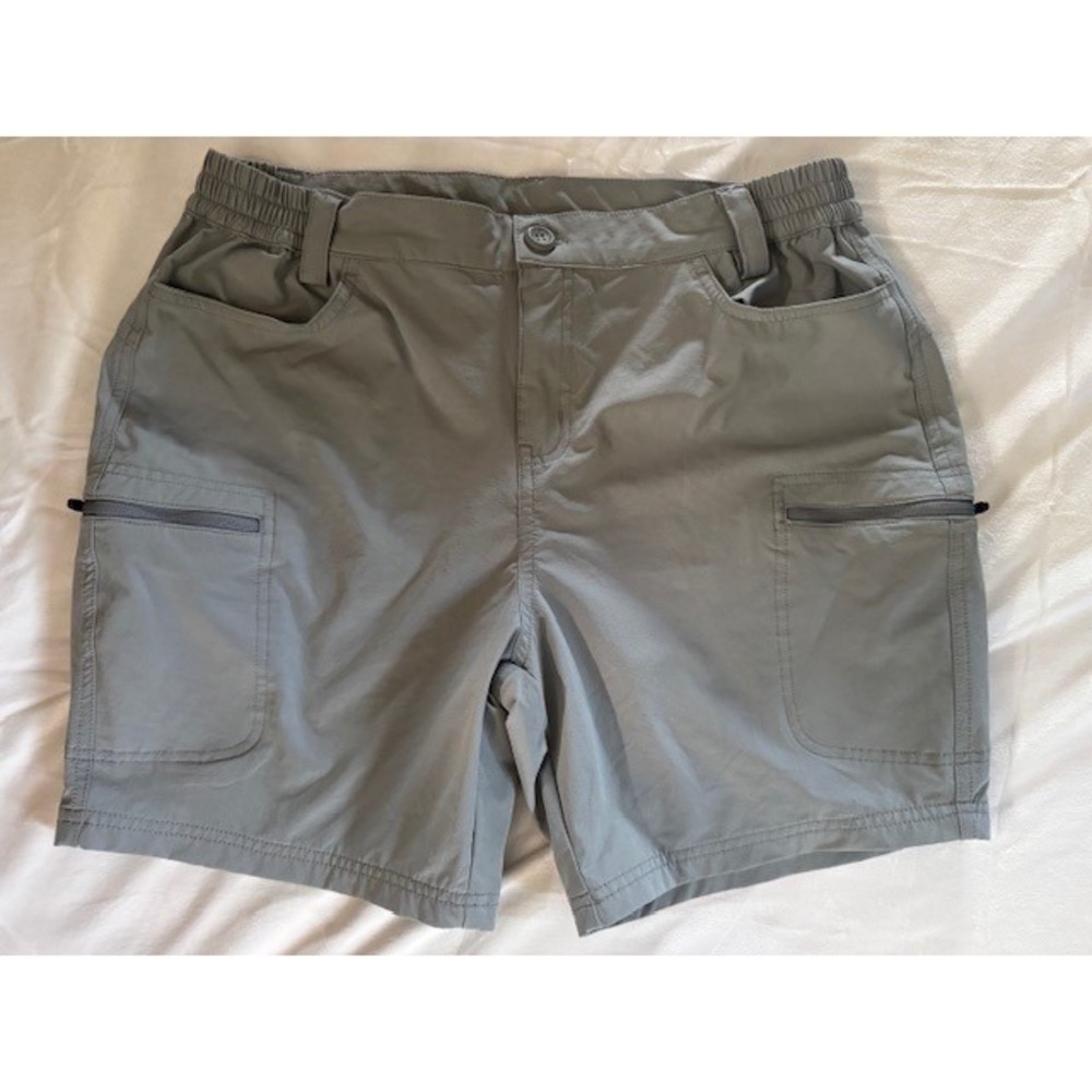 Willit Womens Hiking Shorts Gray Stretch Quick Dry Cargo Pockets Size L